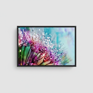 Modern Printed Canvas Poster: Dandelion Lover Gift Wall Art,<b>BLACK</b> <b>FRAMED</b> CANVAS - Product Image 2