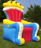 Silla Inflable de Princesa en Oferta 2025, Trono Inflable para Fiesta de Cumpleaños de Hija