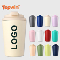 Tazas de Viaje Reutilizables de Acero Inoxidable con Diseño Personalizado, Coloridas, de Doble Pared, para Agua, Café, 12 oz, Venta al Por Mayor
