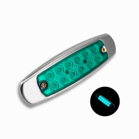 Feux latéraux universels de camion de forme ovale 12V/24V ABS LED Nouveau marqueur de dégagement ambre Feux de remorque rouges Garantie de 2 ans