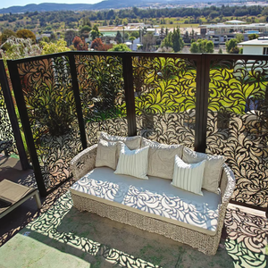 Paneles de Acero Corten Personalizables para Cercas y Paredes de Jardín, Estilo Art Deco - Product Image 5