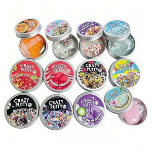 ของเล่นสไลม์กลิตเตอร์ ดินน้ำมันใส บีบเล่นได้ เด้งดึ๋ง ของรางวัลในห้องเรียน ของเล่นเสริมพัฒนาการ คละสี บรรจุในขวดโหลสำหรับส่งออก - Product Image 1