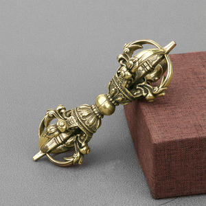 卸売アンティーク工芸品 チベット密教 魔除け金剛杵 真鍮製 - Product Image 3