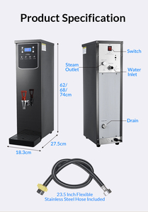 Calentador <span class=keywords><strong>de</strong></span> Agua Eléctrico Instantáneo Hejiang, Nuevo, 30L, Acero Inoxidable 304, 2500W, Control <span class=keywords><strong>de</strong></span> Temperatura, Apagado Automático - Product Image 6