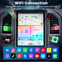 12,1 Zoll Snapdragon 665 12,1-Zoll-Bildschirm Tesla-Stil Android GPS-Navigation Bluetooth DSP CarPlay Stereo Ford F150 2015-2021