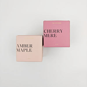 Boîtes rigides en carton avec logo personnalisé, gaufrage, revêtement UV, laminage mat, échantillon gratuit, couleur personnalisée - Cadeau de luxe, bougie parfumée - Product Image 2