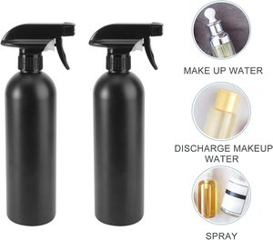 Spray Bottles Sprayer Bottle 16oz 500ml Empty Black Plastic Spray Bottles For Cleaning Solutions Plants Garden Water Sprayer Leak- Proof Mist Water Bottle