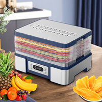 24 uur LCD-display voor voedseldroger, mini huishoudelijke voedseldroger, verwarming, paddenstoeldroger