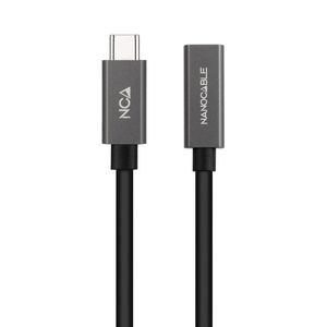 Cable USB 3.2 Gen 2x2, 60W, 4K/60Hz, USB-C Macho/Hembra, 2 m - Ideal para Transferencia de Datos y Carga Rápida de Dispositivos. - Product Image 1