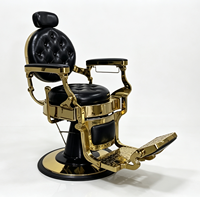 Chaise de barbier classique rétro de qualité supérieure, réglable et hydraulique, pour une utilisation professionnelle en salon de coiffure, pour la coupe de cheveux et le rasage