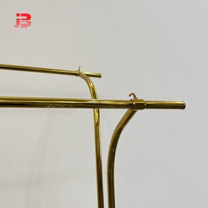 Estante de Metal Dorado Colgante <span class=keywords><strong>para</strong></span> <span class=keywords><strong>Ropa</strong></span> y Exhibición de Prendas - Product Image 4