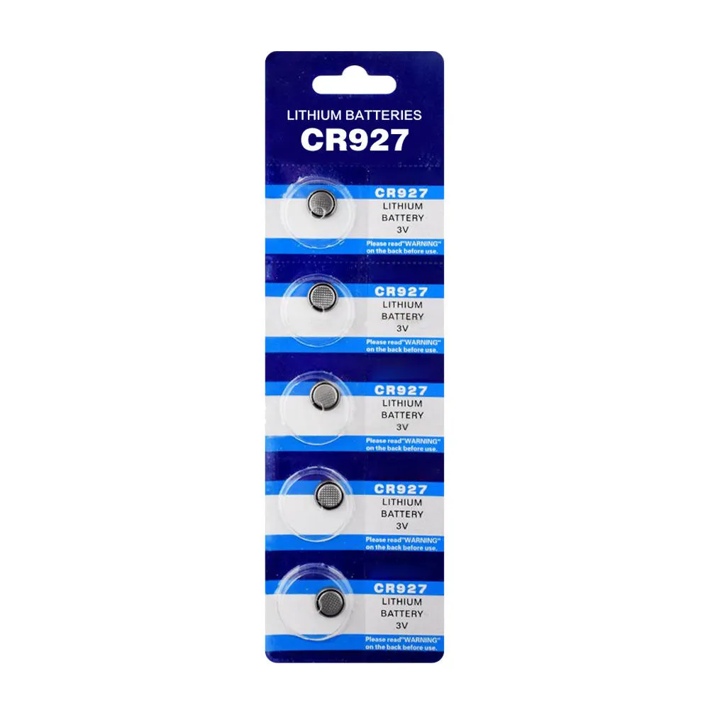 OEM Personalizar Marca 3V Cr927 Pila de moneda de litio primaria Certificado CE Batería de botón para luz LED