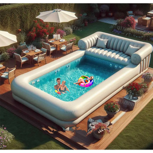 Inflable gigante personalizado combinar sofá piscinas piscina forma inflable descansar para piscina al aire libre - Product Image 4
