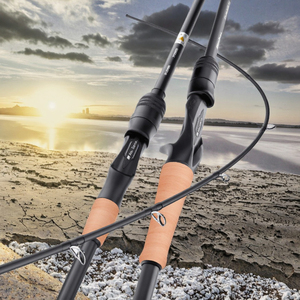 Cañas de <span class=keywords><strong>surfcasting</strong></span> de fibra de carbono de 1,8 M de fábrica OEM, 2 secciones, 25-60lb, peso del señuelo para pesca de lubina de Río en agua salada, línea de 150-300g - Product Image 2