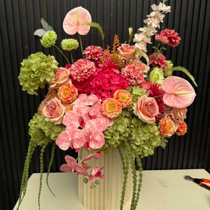 Centrotavola Floreale per Matrimoni 2027, Stile Popolare, Sfere di Fiori Vivaci e Colorate per Decorazioni Nuziali - Product Image 5