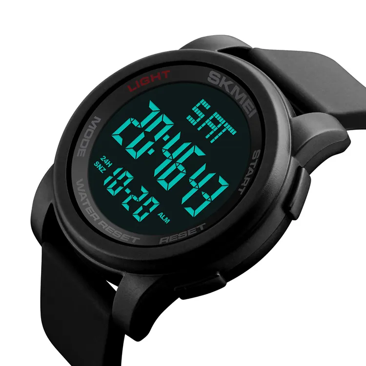 2018 hot item fashion reloj pulsera Skmei 1257 relojes deportivos hombre silicona strap superior stop watch