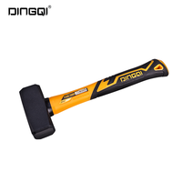 Marteau de fendage Dingqi type allemand 1000G, marteau de machiniste en plastique avec manche en fibre de verre pour burin