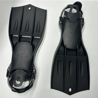 Sirip Selam Snorkeling Medium Desain Saluran Aliran Terbuka yang Dapat Disesuaikan, Kustomisasi OEM untuk Dewasa