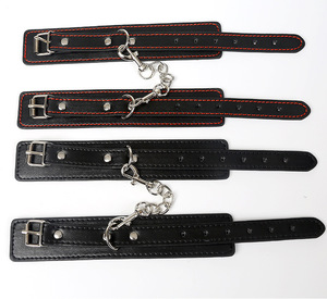 Набор для БДСМ Delove: Фетиш-комплект для бондажа, наручники из ПУ, водонепроницаемые, регулируемый размер, для женщин и геев - Product Image 3