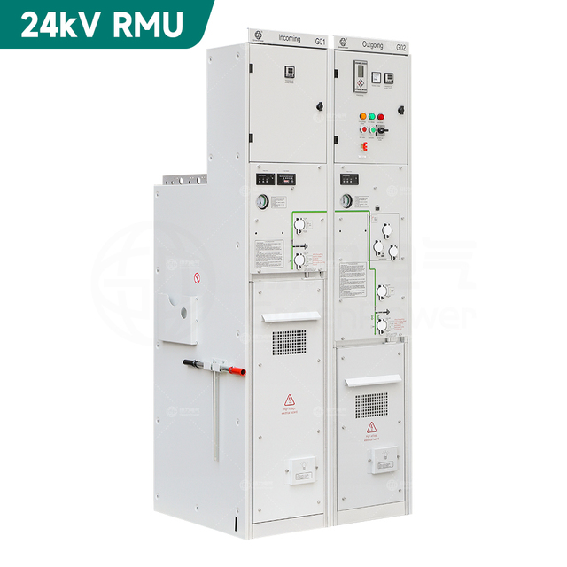 RMU SF6 24kV 20kV 12kV Medium Voltage Switchgear Electric Panel GIS Type Tested Cabinet Ring Main Unit for MV&HV Applications