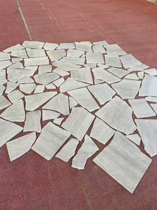 Pavés en <span class=keywords><strong>pierre</strong></span> <span class=keywords><strong>de</strong></span> calcaire beige à motif Versailles naturel pour <span class=keywords><strong>jardin</strong></span> et allée - Product Image 4