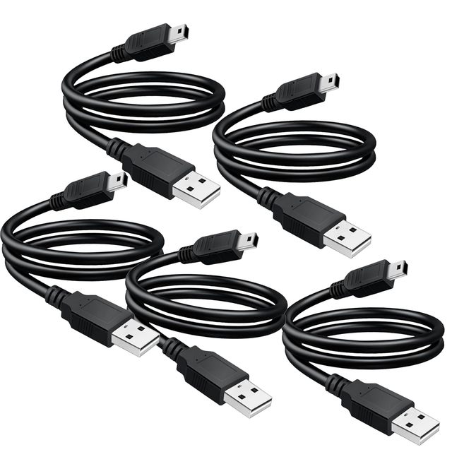 0.35M 0.5M 1M 1.5M 2M 3M 5M 480Mbps USB 2.0 Type a Male to 5Pin Mini USB Mini B Mini-B Male Data Charging Charger Cable