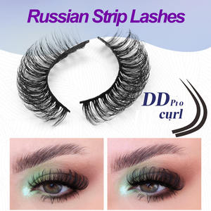 新款 DD 条状俄罗斯卷睫毛 私人 3D 人造水貂毛睫毛 网上购物 免运费 - Product Image 2