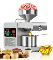 Machine d'extraction d'huile miniature en acier inoxydable 6 kg/h pour l'extraction d'huile d'avocat, de sésame et de colza, adaptée à un usage domestique