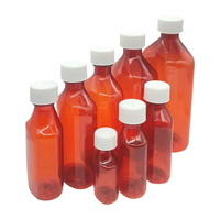 8Oz 16 Oz Oral liquide sirop contre la toux bouteille ambre pour la médecine liquide avec bouchon CR