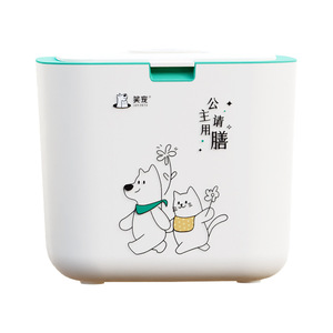 Conteneur de stockage alimentaire carré 12L à double étanchéité pour la conservation de la fraîcheur, utilisation en cuisine, couvercle à rabat - Product Image 2