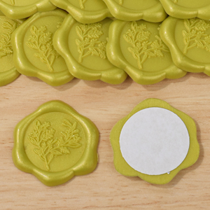 Letter Embossing Stamp Factory Custom logo Colors Size <strong>Simple</strong> Flower Oval Wax <strong>Seals</strong> - Product Image 2
