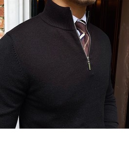 Maglione Invernale da Uomo con Collo Alto e Cerniera - Product Image 5