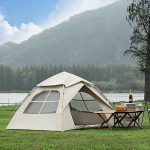 Equipo de Camping Portátil para 2-3 Personas, de Doble Capa, Impermeable, para las Cuatro Estaciones, con una Habitación, de Tela Oxford, con Aislamiento Automático para Exteriores - Product Image 1