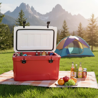 Glacière isotherme rotomoulée en PE de 45 qt, portable, étanche, pour pêche et boissons en extérieur