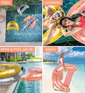 ที่วางแขนเก้าอี้พีวีซีเป่าลมแบบหรูหราสีโรสโกลด์เป็นมิตรต่อสิ่งแวดล้อม - Product Image 4