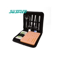 Kit médical de sutures de vente directe d'usine ensemble d'instruments de dissection avec base d'instruments chirurgicaux de coussinet de suture