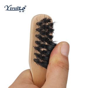 Ensemble de brosses à chaussures Yinste en bois massif et poils de porc, 3 pièces, pour le nettoyage et l'élimination de la poussière - Product Image 2
