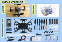 Kits DIY de mini-drone ESP32, contrôleur de vol quadricoptère open source, carte programmable, robotique, éducation STEM, ensemble de pièces d'assemblage