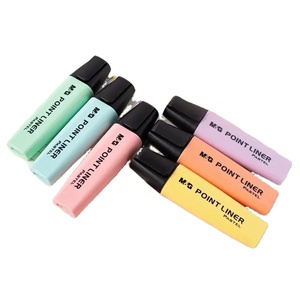 6pcs couleur <span class=keywords><strong>pastel</strong></span> <span class=keywords><strong>surligneur</strong></span> marqueur fluorescent Set Yiwu Usine Pas Cher <span class=keywords><strong>Prix</strong></span> - Product Image 1