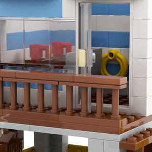 Set de Construcción MOC4068 de 560 Piezas, Diseño Creativo de Playa de Verano, Bloques de Construcción Arquitectónicos de Plástico, Juguete Educativo de Ensamblaje para Mayores de 14 Años - Product Image 5