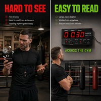 Minuteur de boxe électrique avec grand écran LED personnalisable, minuteur de compétition, équipement d'entraînement pour les arts martiaux MMA CHEETIE CP20A