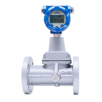Alat Ukur Gas Paduan Aluminium, Gas Alam, Uap, Biogas, Nitrogen, Udara Terkompresi, Flowmeter Spiral Vortex