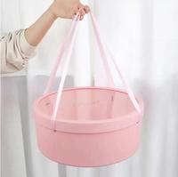 Boîte Cadeau Ronde en Plastique en Gros avec Fenêtre et Corde, Fournitures d'Emballage pour Bouquets de Fleurs, Décoration de Mariage et Fêtes