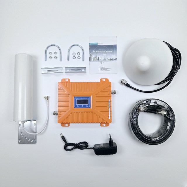 Factory direct selling mobile phone signal amplifier for basement and home phone signal booster signal booster 900/1800/2100MHz