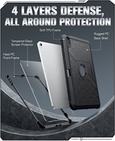 MoKo Protection complète antichoc robuste à double couche Housse de protection pour béquille pour iPad 10e génération 10.9 pouces 2022