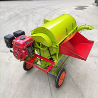 Décortiqueuse et Batteuse de Riz à Moteur Essence, Mini-Machine Professionnelle pour le Décorticage de Grains et Paddy, Matériel Agricole