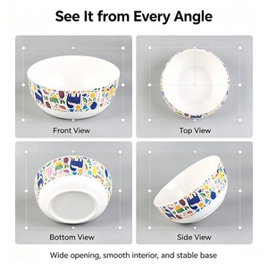 Bol à fruits en mélamine coloré et amusant, grande capacité, plat de service pour la maison et la cuisine, sans dropshipping - Product Image 6