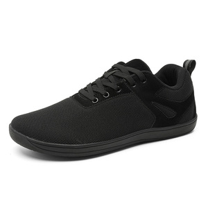 Zapatos casuales de malla transpirable gris claro, zapatos suaves para caminar, zapatillas deportivas diarias, planas, delgadas y flexibles para caminar por la ciudad - Product Image 3