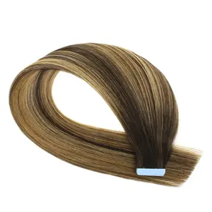 Wholesale European Double Drawn Human Hair Tape Hair Extension High Quality Remy Tape In Hair Extension