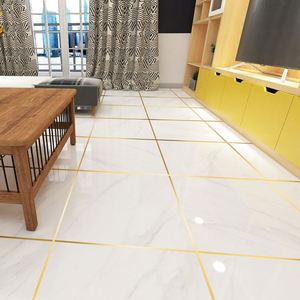 Nouvelle Bande Adhésive Dorée de 50M pour Joint de Carrelage, Bande de Scellement Étanche pour Sols, Autocollants Décoratifs pour Murs et Planchers, Ruban Adhésif Décoratif pour la Maison - Product Image 3